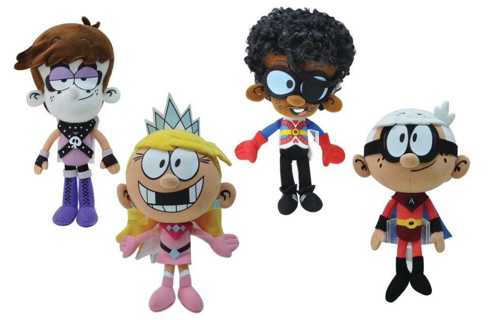 Lincoln The Loud House Figure 4 Pack Lucy Luna Action Figure Toys Lori 