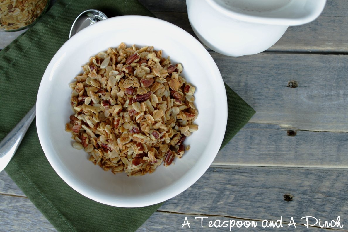 A Teaspoon and A Pinch Coconut Pecan Granola