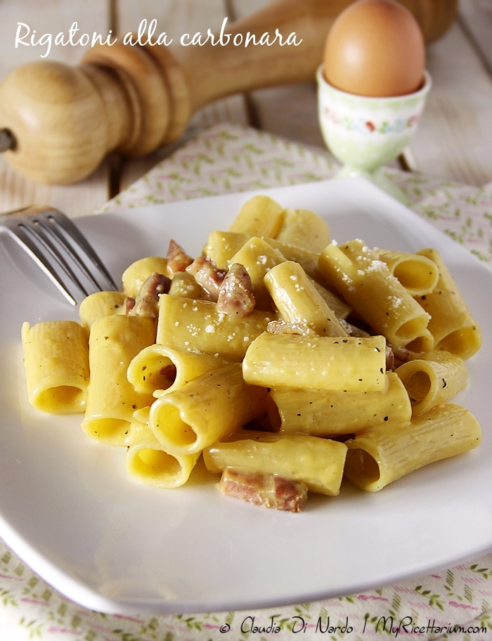 rigatoni alla carbonara