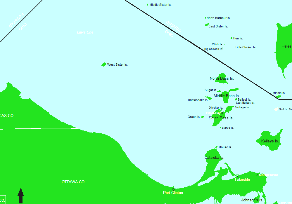 Lake Erie Islands Map File:lake Erie Islands Map.png - Lake Erie Island Map
