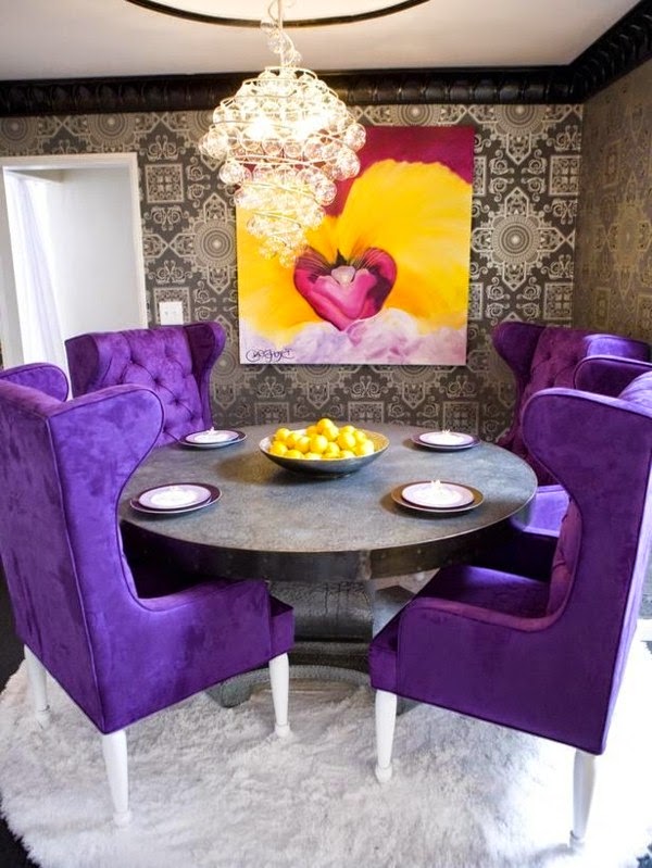 Chair in purple &#8211; stylish and extravagant!