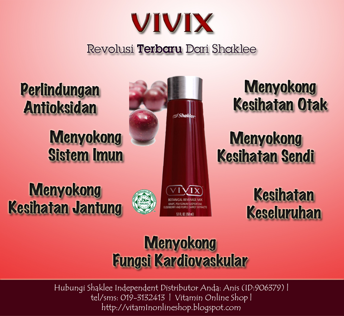 Khasiat Vivix Shaklee | Beli Vitamin Shaklee