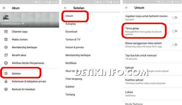 Cara Mengubah Tampilan Youtube Android Menjadi Hitam Detik Info Cara Mengubah Tampilan Youtube Android Menjadi Hitam Detik Info