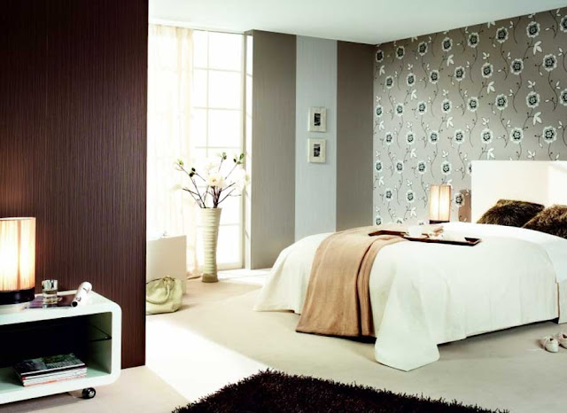 Tapeten-schlafzimmer-schöner-wohnen-mit-einem-recht-einfachen-Motiv