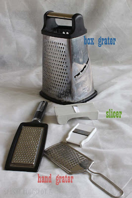 box grater, hand grater, or slicer