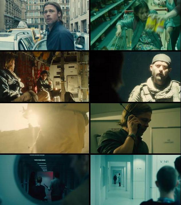 World War Z 2013 Dual Audio Hindi 480p Bluray 300mb Movies Brad Pitt New Movies World War