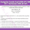 Kumpulan Pola Soal Usbn Ips Smp 2017 Kurikulum 2006 (Ktsp)