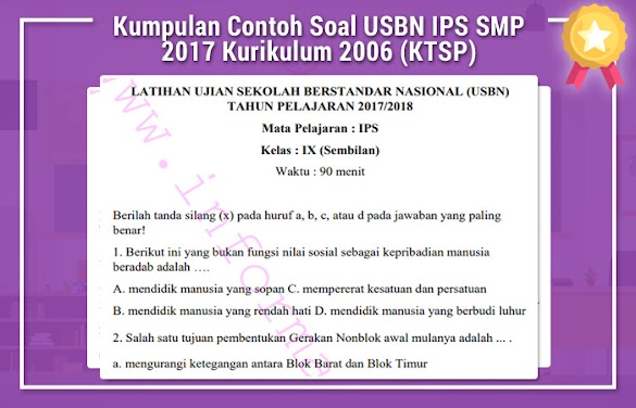 Soal essay usbn ips 03 image