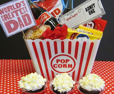 Father's Day Movie Party Bucket