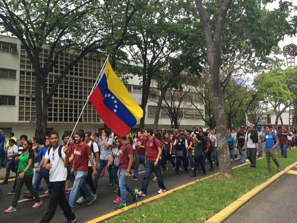 Así transcurrió la Marcha de la UCV (En Imágenes) - Tepuy Digital