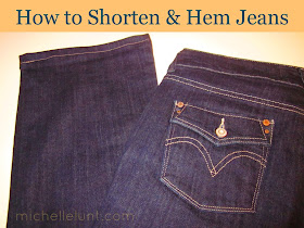 Honey I'm Home: How to Shorten & Hem Jeans