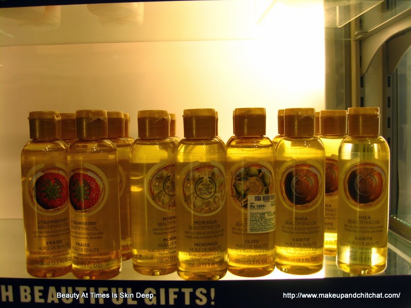 The Body Shop  beautifying oils photos