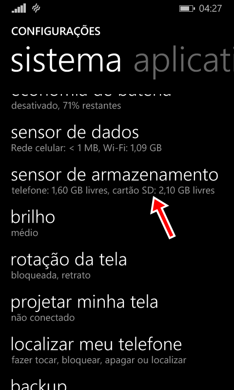 Windows Phone 8.1: Mover jogos e aplicativos para o cartão de memória