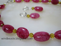 fuschia pink necklace