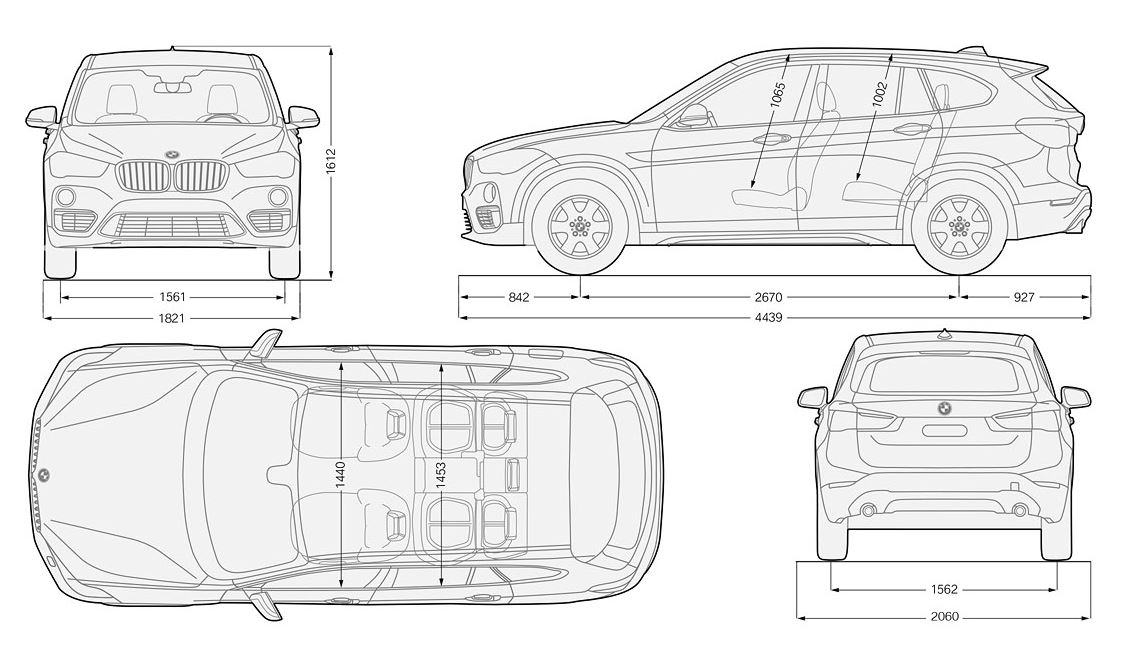 BMW X 1, tehnički podaci, specifikacije, cijene, dimenzije