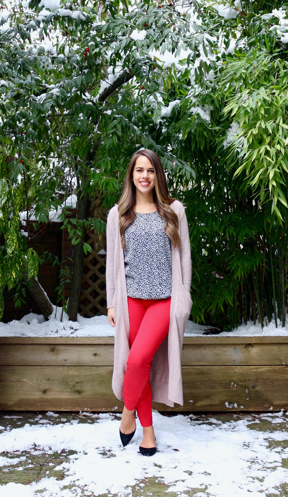 Jules in Flats - Valentine's Day Outfit (Business Casual Winter Workwear on a Budget)