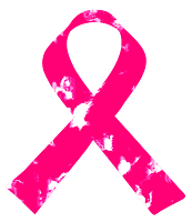 Laço câncer de mama outubro rosa