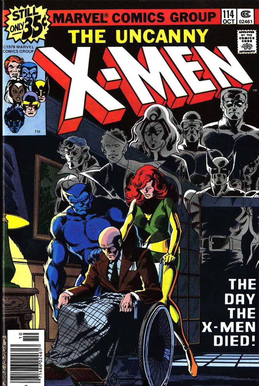 X-men v1 #114 marvel bronze age 1970s comic book cover art by John Byrne