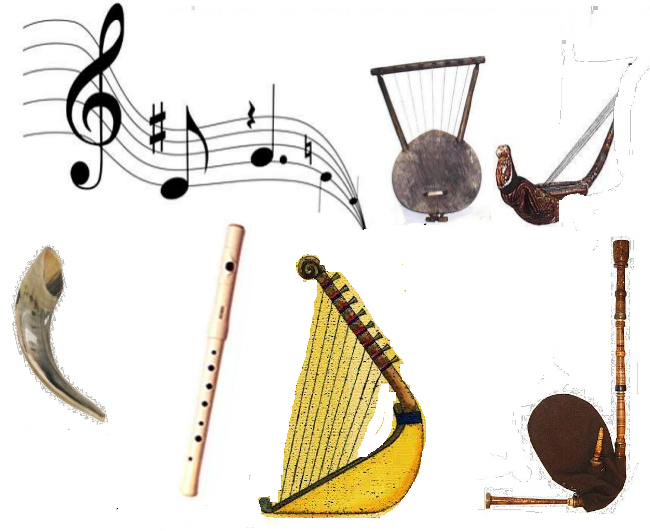 Bible Lists 6 musical instruments listed in Daniel 3