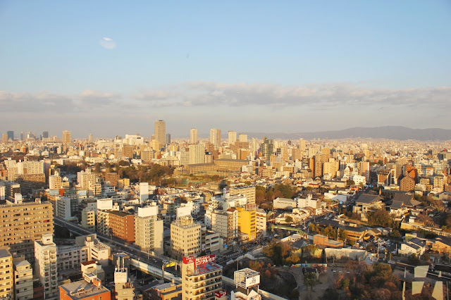 Osaka City View from top here, Tsutenkaku Tower