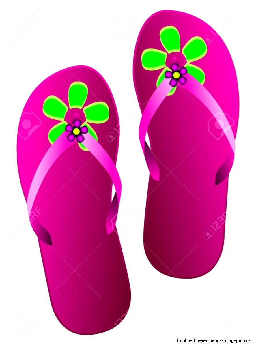 Beach Slippers Royalty Free Cliparts Vectors And Stock