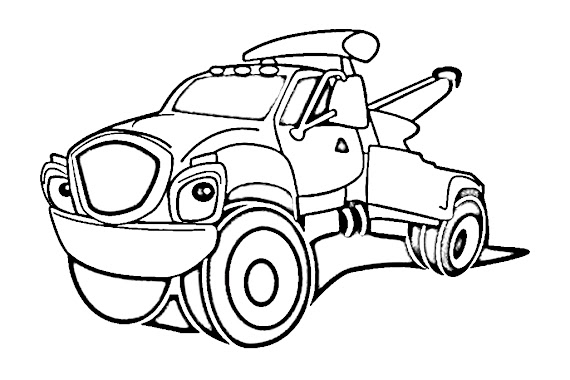 Gambar Mewarnai Truk Gandeng - GAMBAR MEWARNAI HD