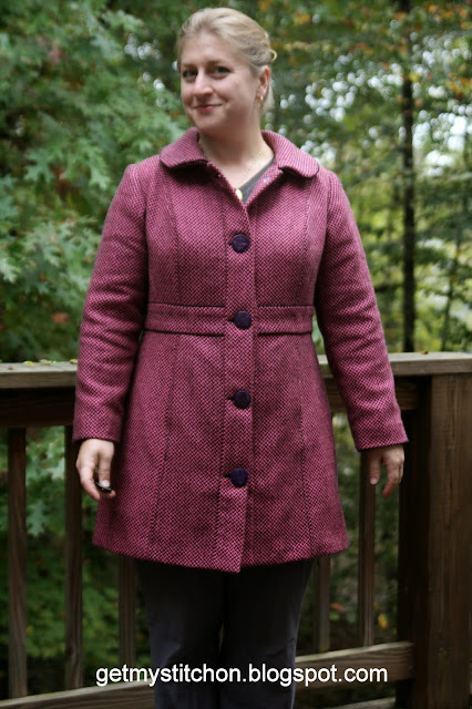 Get My Stitch On: My Pink Coat: Pattern Review, Commentary, and What I ...