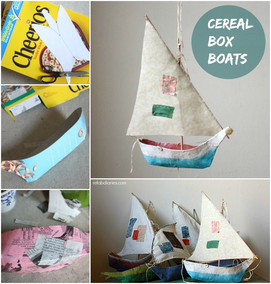 Upcycle Paper Mache Sailboats... the ReFab Diaries