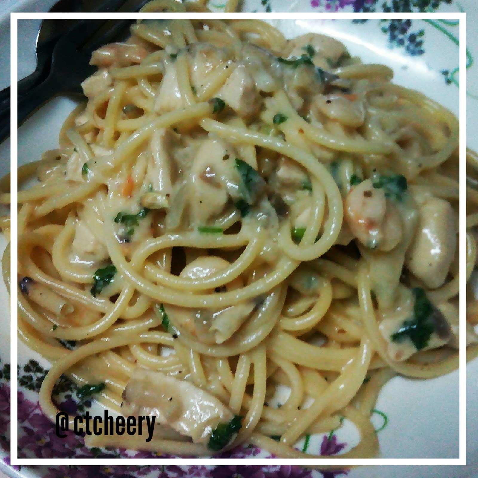 ~cT ChEerY-Diary aku Manja~: Resepi Mudah Spaghetti Carbonara