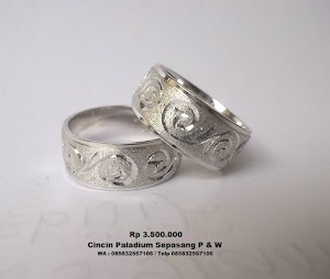 Cincin tunangan Paladium Rp.3.700.000 Cincin tunangan Paladium Rp.3.700.000