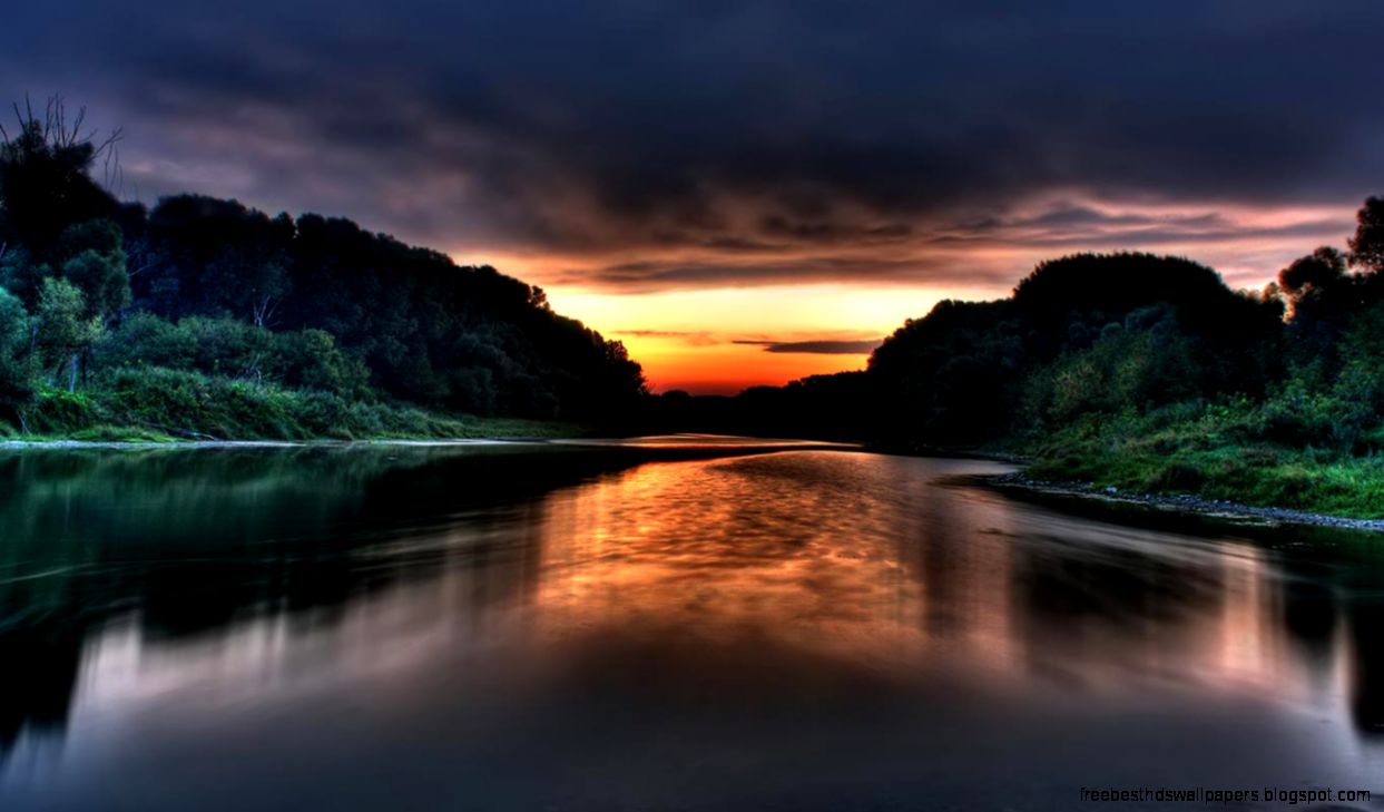 Desktop Wallpaper · Gallery · HD Notebook · River 1366x768 netbook