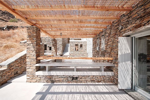 Cycladic Island Dreaming at Rocksplit Villa by Cometa Architects