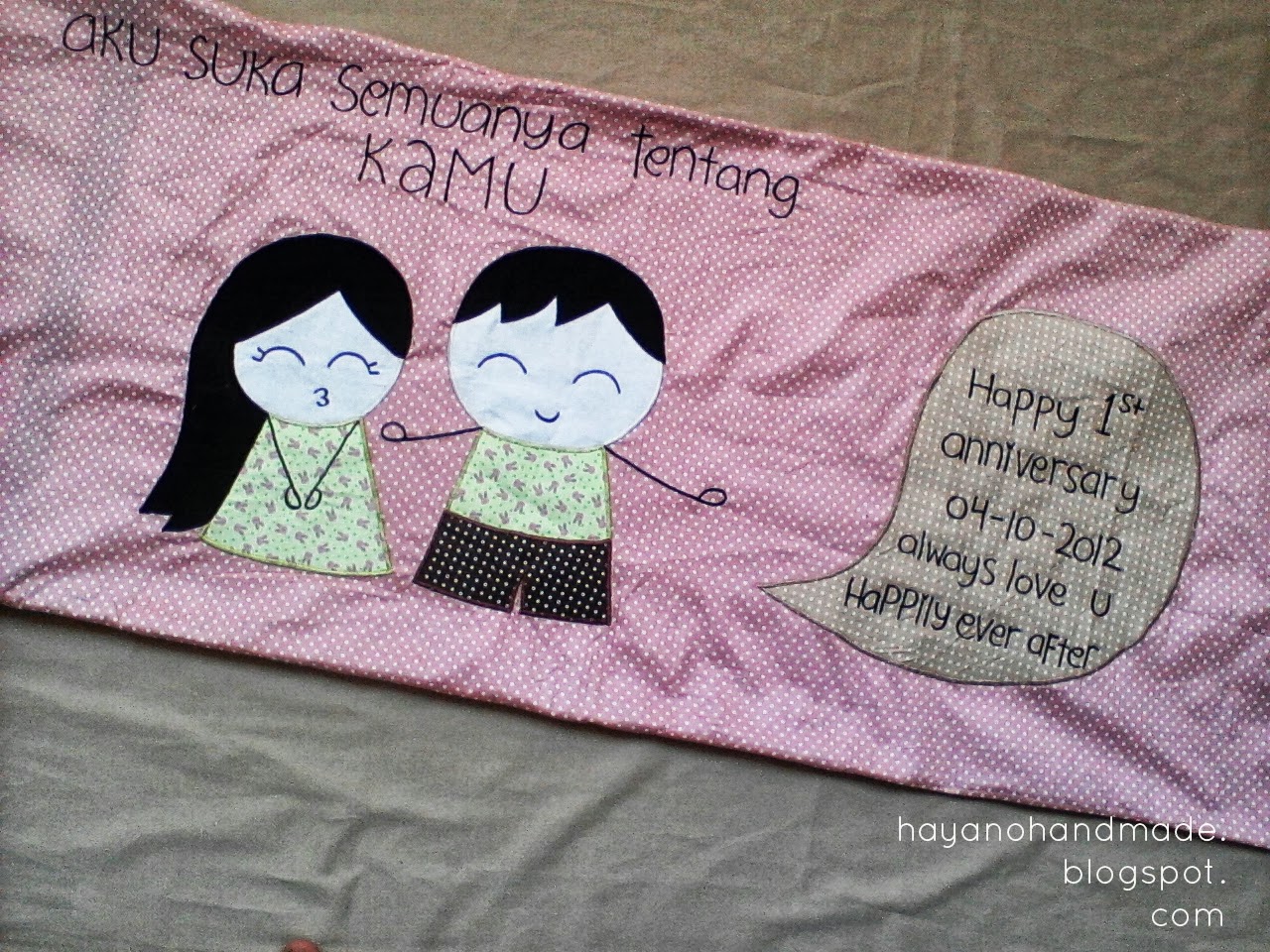 hayano handmade say it with statement pillow