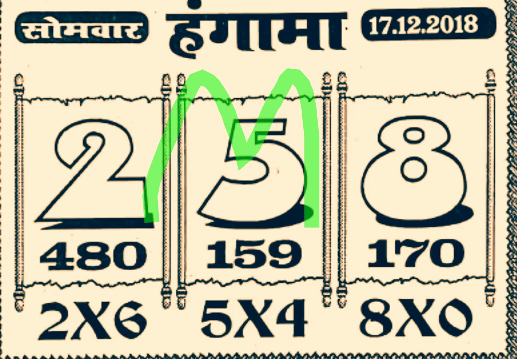 Kalyan Mumbai Chart Mumbai Chart 17/12/2018