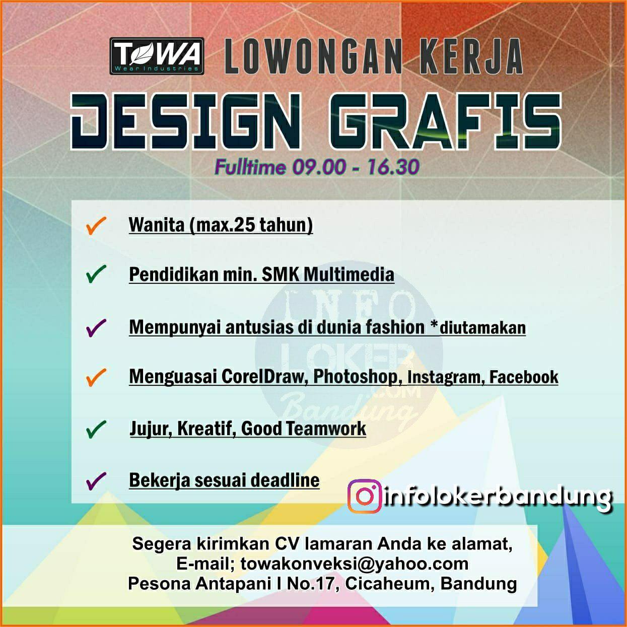 Lowongan Kerja Towa Wear Industries Bandung Agustus 2018