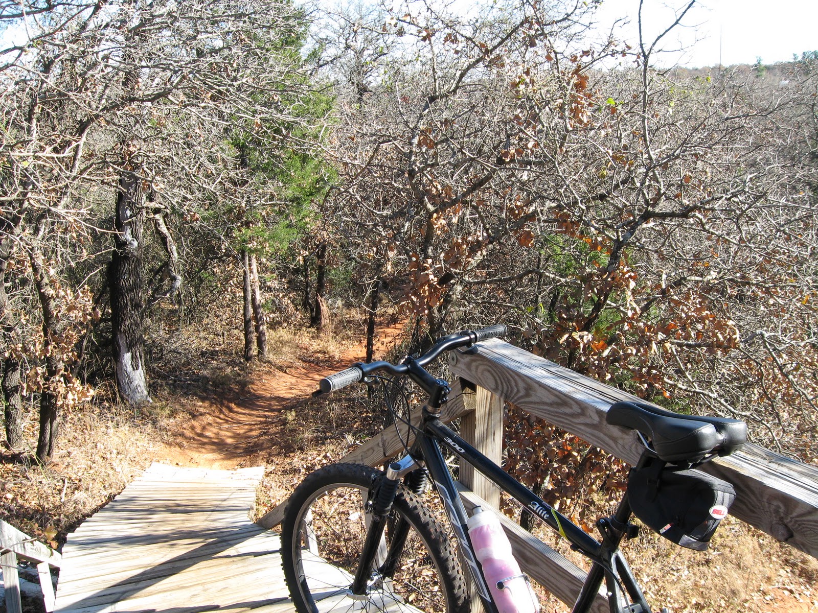 An Oldie's Bicycling Blog Draper Mountain Bike Trail, Oklahoma City.