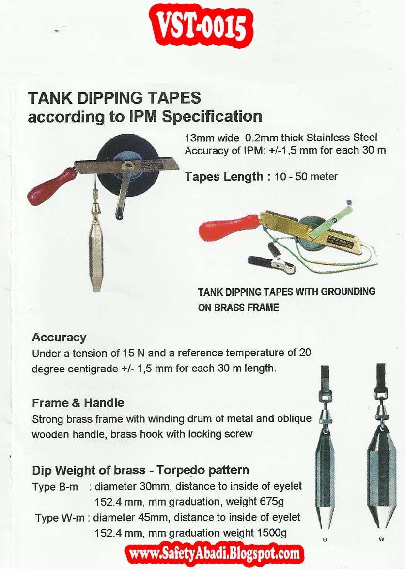 TANK DIPPING TAPES According To IPM Specification Petroleum Gas Total