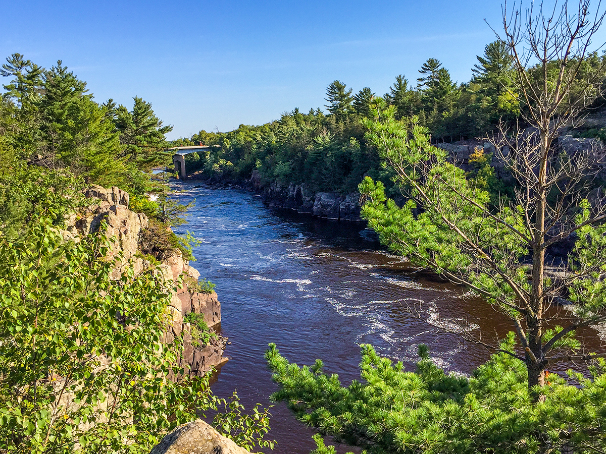 St. Croix National Scenic River from Angle Rock at Interstate State Park