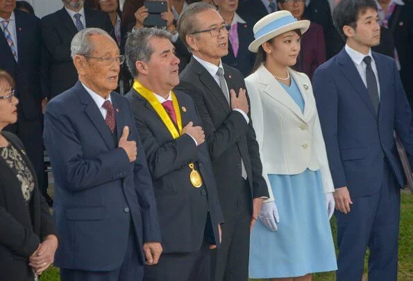 Japanese Princess Mako met with Peruvian President Martin Vizcarra at the Palace of Goverment in Lima