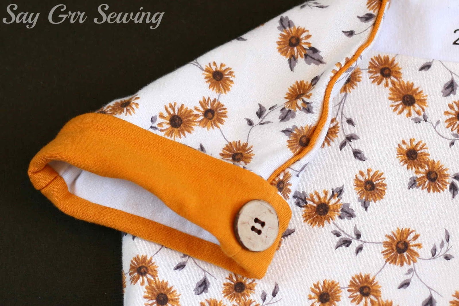 Say Grr Sewing Knit Sunflower Dress