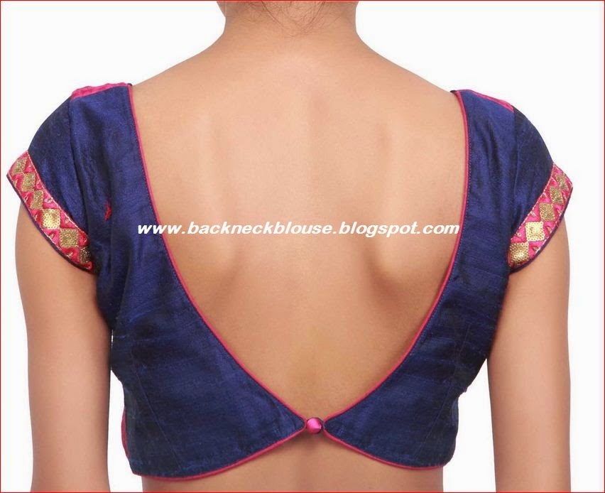 Back Neck Blouse Ready Made And Customized Designer Blouse With