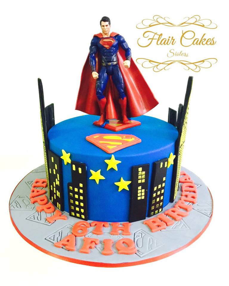 Flair Cakes Sisters Superman cake
