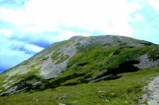 Babia Góra , Diablak - widok na szczyt z czerwonego szlaku