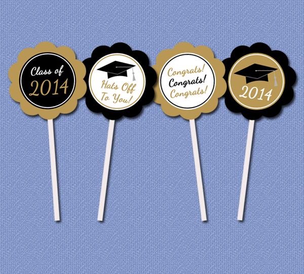 Free Printable Graduation Cupcake Toppers - Printable Templates