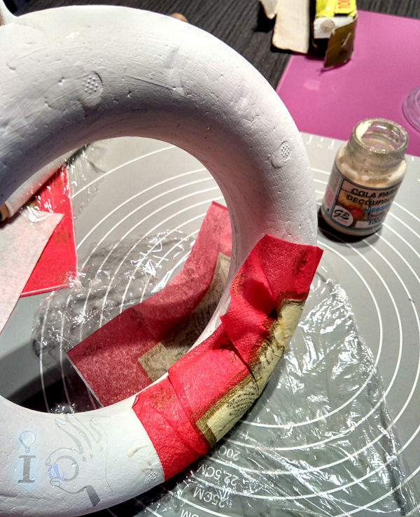 Corona-navideña-decoupage-Ideadoamano