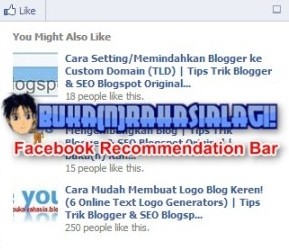 Blogger Facebook Recommendation Bar. 