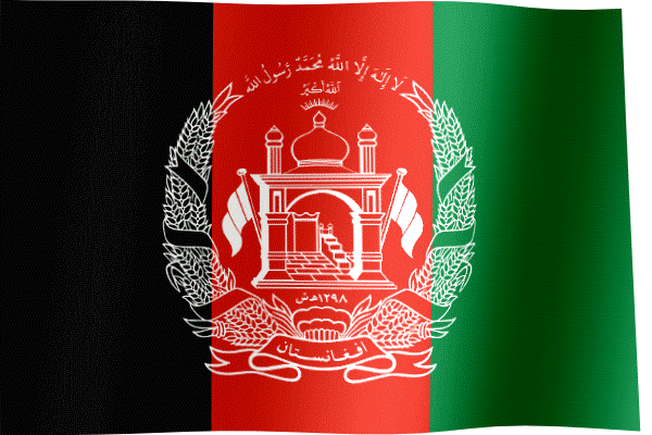 Waving Flag of Afghanistan (Animated Gif)