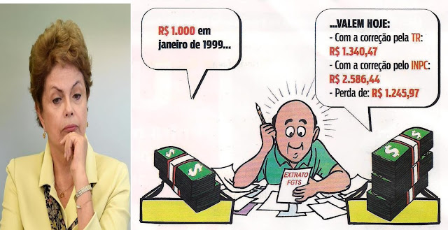 BOMBA: TCU aponta que Dilma escondeu dívida de R$ 18,3 bilhões do governo com o FGTS no ano passado.