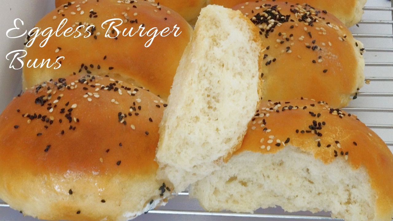 Burger Buns Eggless Burger Buns Easy Hamburger Buns How to make