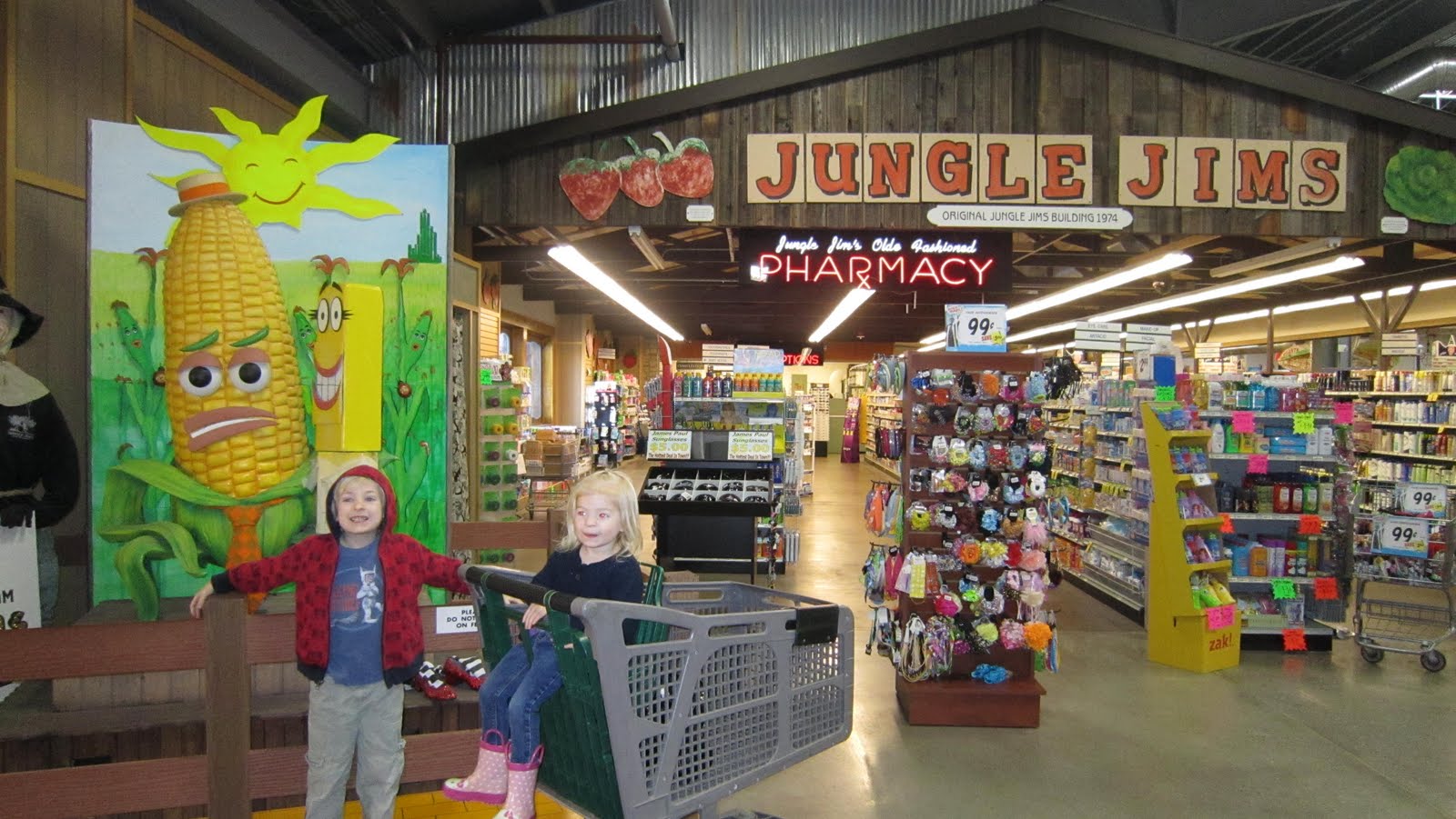 The Henricksen family Jungle Jim's the BIGGEST grocery store